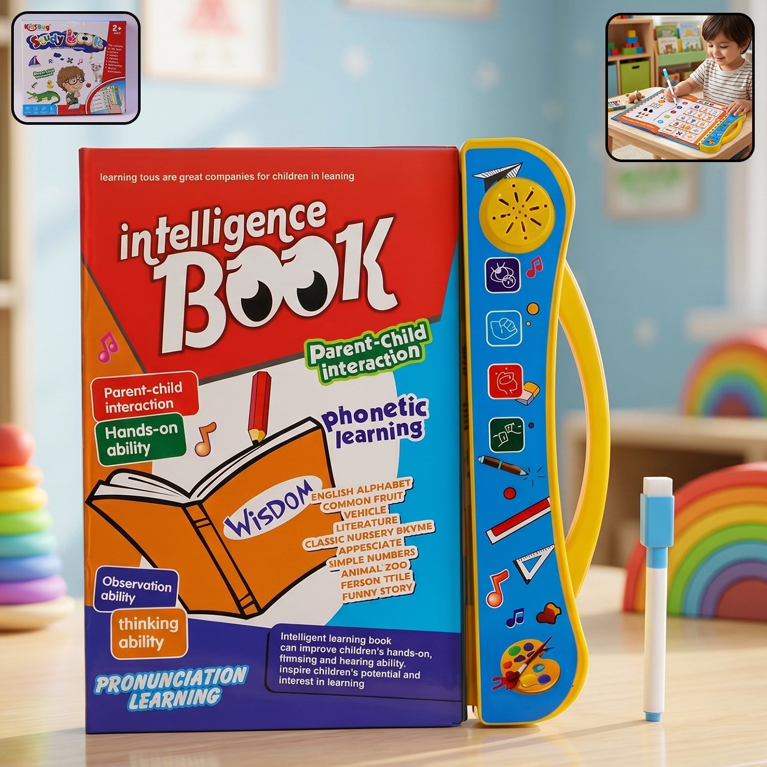 Sound book pen used for phonics and numbers learning educational toy