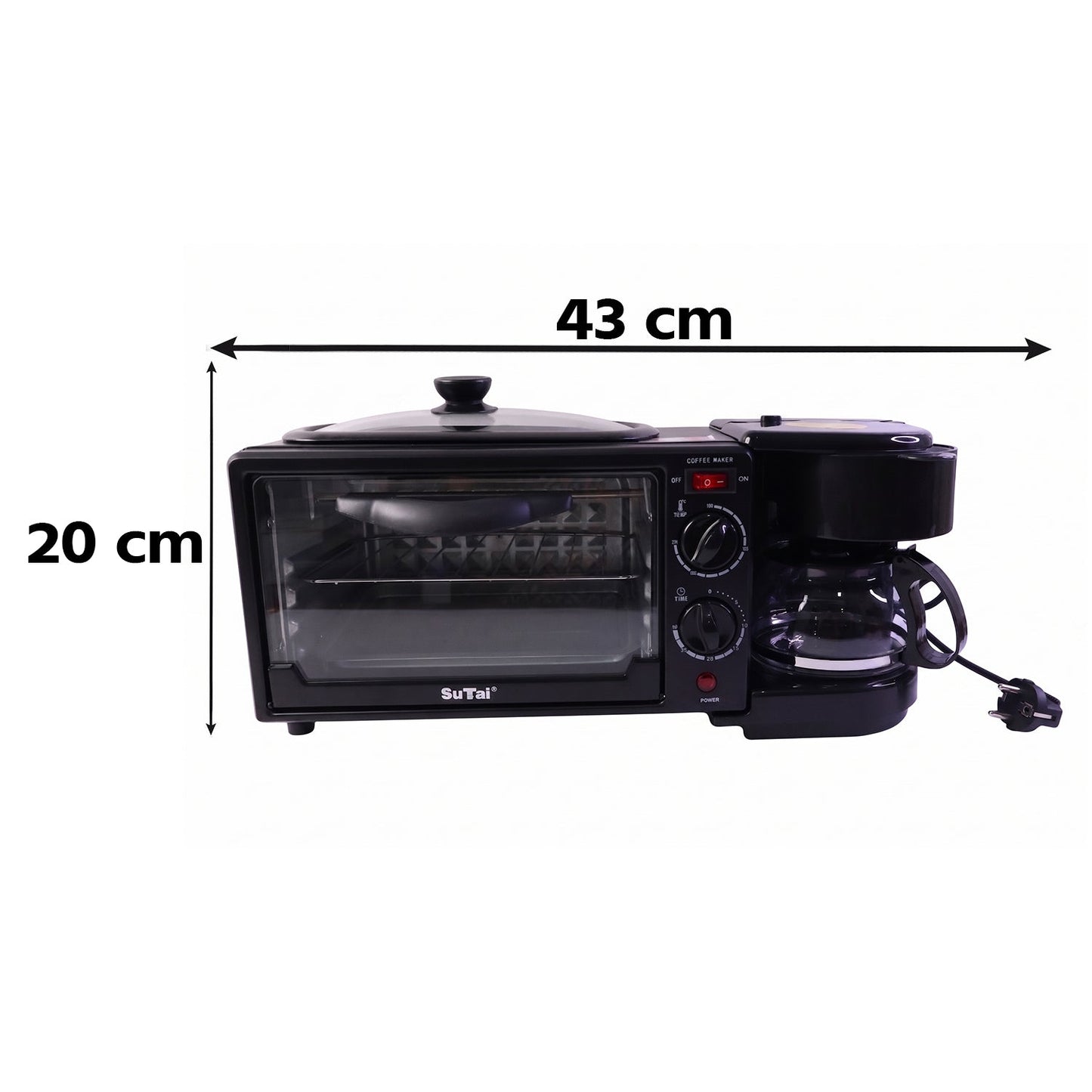 Coffee brewing process with the integrated coffee maker on the device