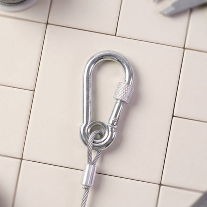 Clothesline wire hook detail