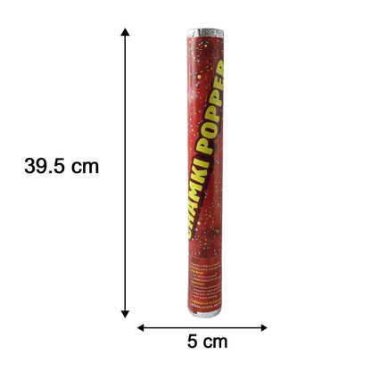 Red Chamki Confetti Party Popper for Birthday Wedding and Celebration (1 Pc) view 6