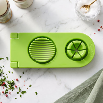 Compact 2 in 1 egg cutting tool with durable steel wires