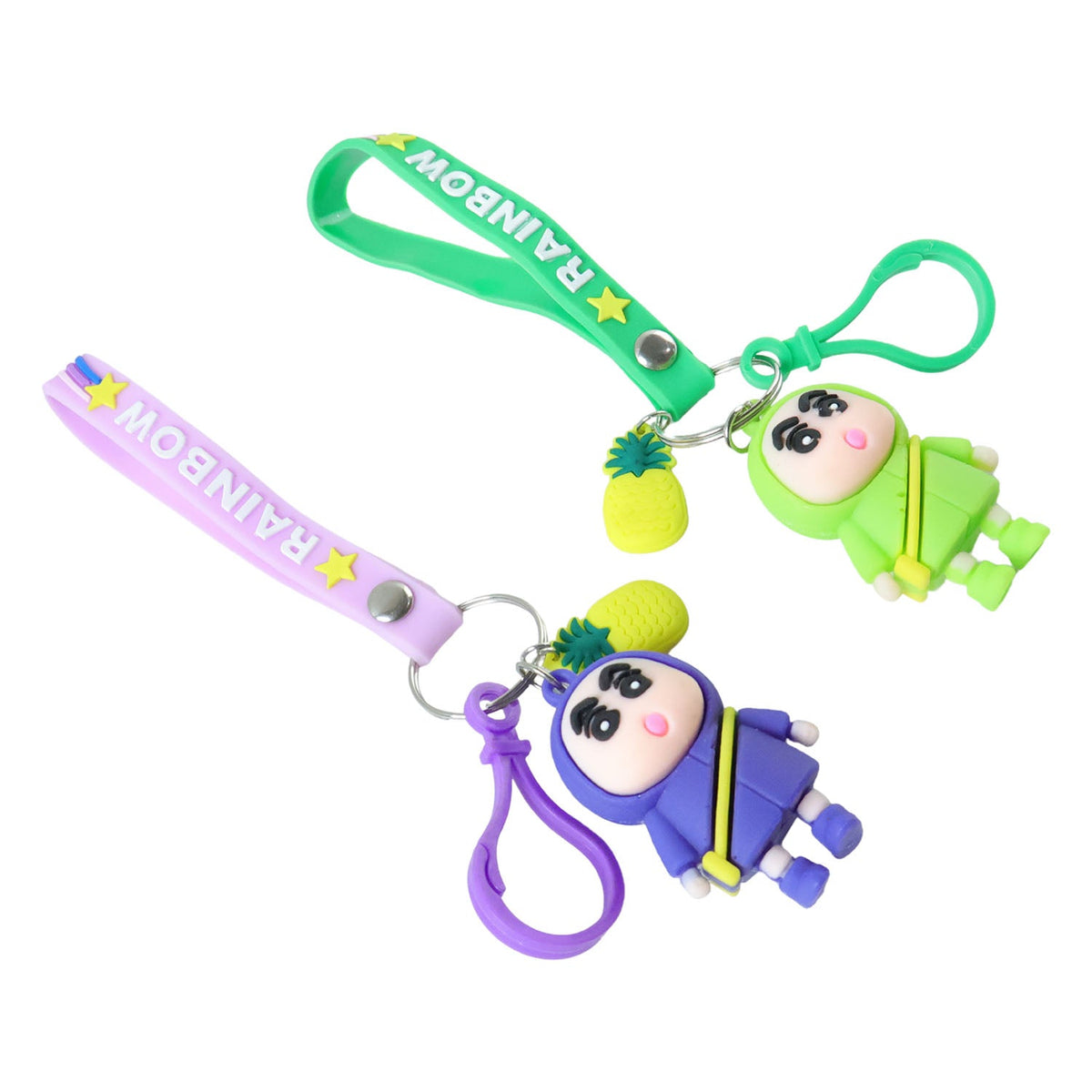 kawaii doll keychain accessory for bags and keys