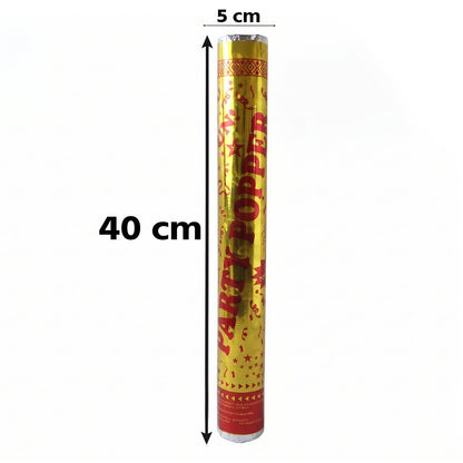 Golden Party Popper Confetti Cannon Shooter for Birthday and Celebration (1 Pc) view 6