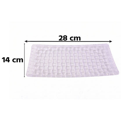 Elegant 11 inch glass platter with woven texture for home use