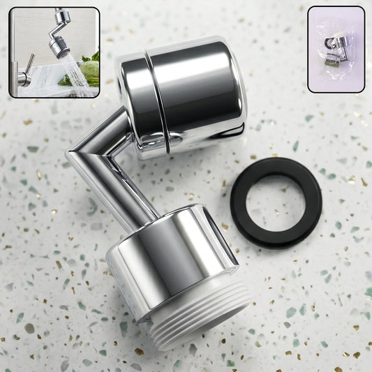 Splash filter faucet aerator swivel