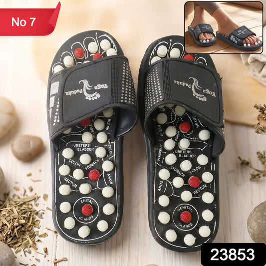 Reflexology massage sandals that stimulate foot pressure points