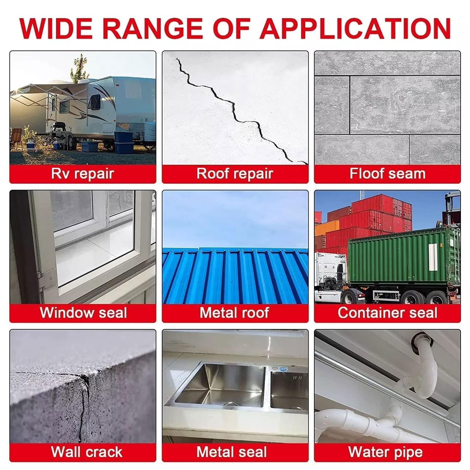 Waterproof tape white bg